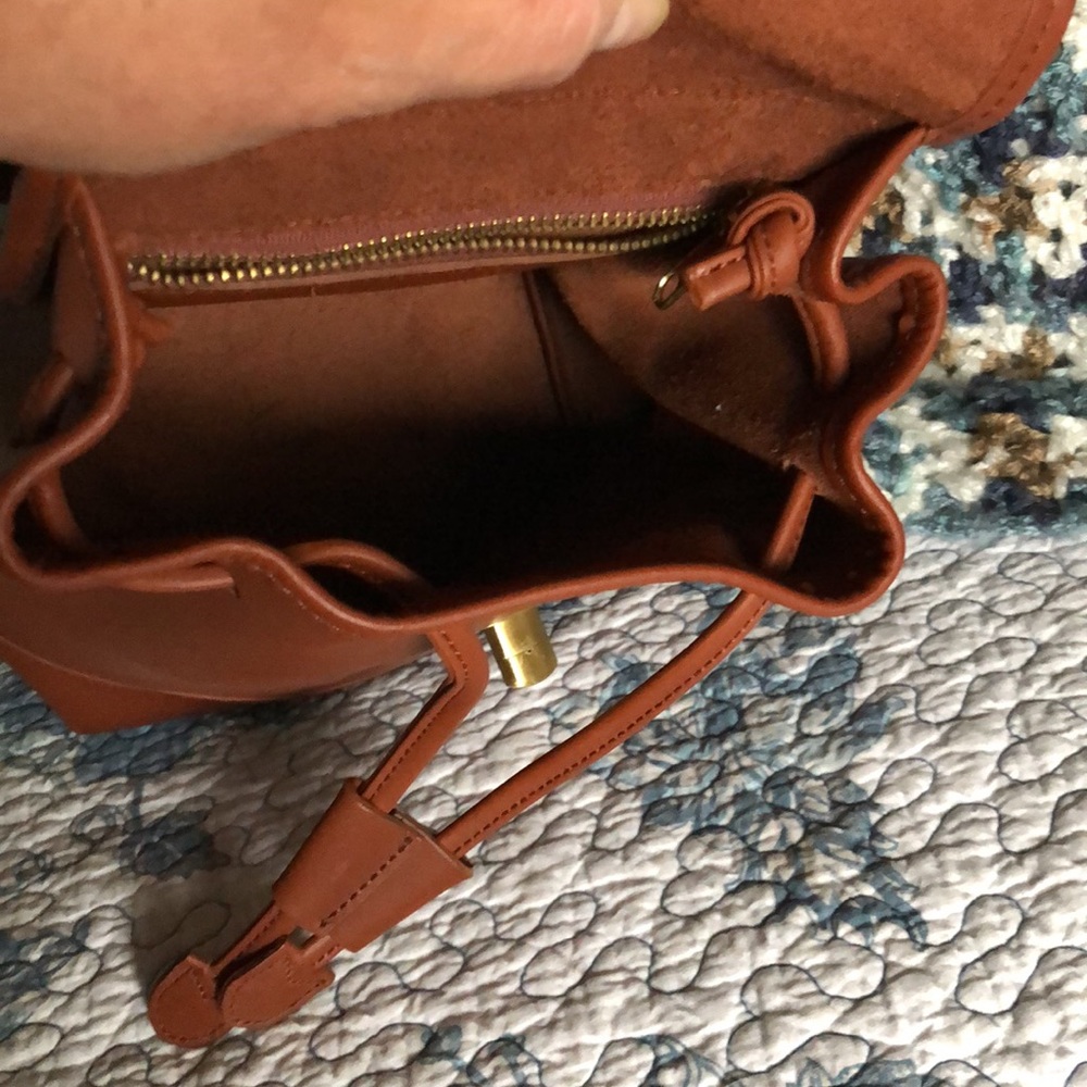 PreOwned Small Backpack Deep Tan - Picture 6 of 12